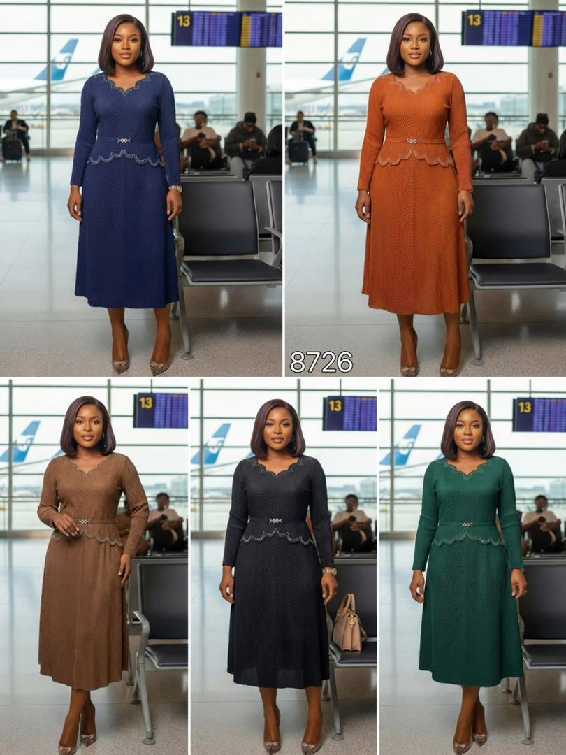 Women’s Long Sleeve Mayaki Gown – ₦35,000