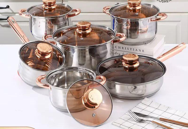 12-Piece Stainless Steel Cookware Set