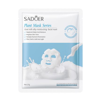 SADOER Plant Mask Series – Goat Milk Silky Moisturizing Facial Mask