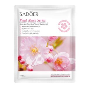 SADOER Sakura Delicate Brightening Facial Mask – Plant Essence for Radiant & Smooth Skin