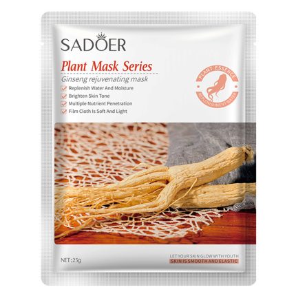 SADOER Ginseng Rejuvenating Facial Mask – Plant Mask Series for Youthful & Radiant Skin