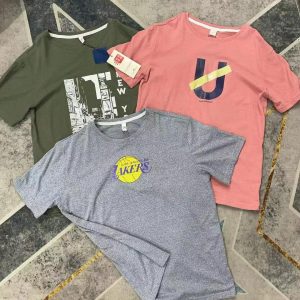 Men’s Casual Graphic T-Shirt Set – 3-Pack Stylish Cotton Tees
