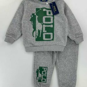 Polo Ralph Lauren Kids' Grey Logo Sweatshirt & Jogger Set