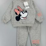 Minnie Mouse Grey Sweatshirt & Jogger Set for Kids