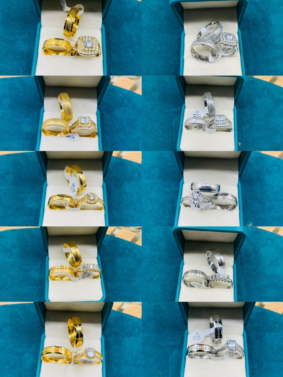 Luxury Couple’s Wedding & Engagement Ring Sets