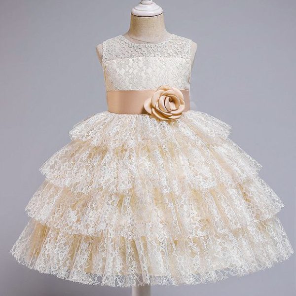 Vintage Lace Princess Dress - Ivory