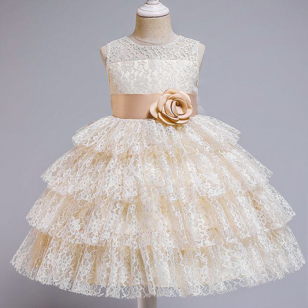 Vintage Lace Princess Dress – Ivory