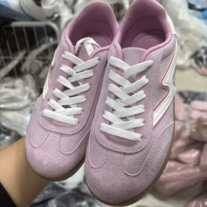 Sweet Pink Sneakers with Lightning Bolt